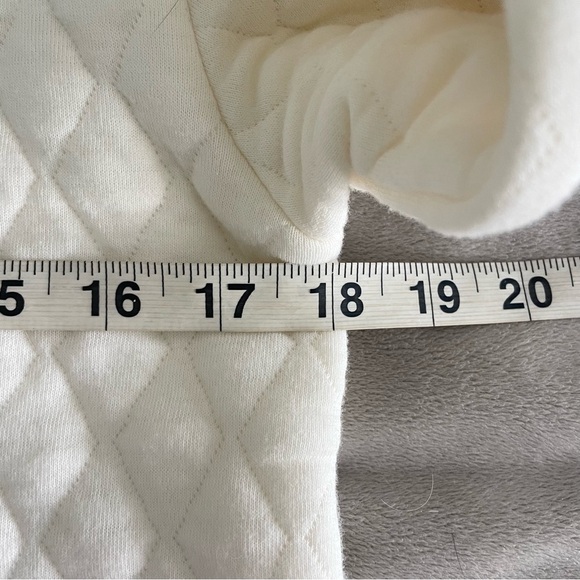 Southern Tide Womens Preppy Quilted Pullover Sweater XS Ivory Classic Coastal - Picture 11 of 16